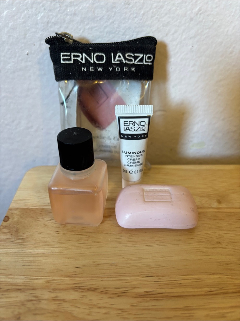 Vintage Erno Laszlo Sensitive Double Cleanse Travel Set Duo & Pouch